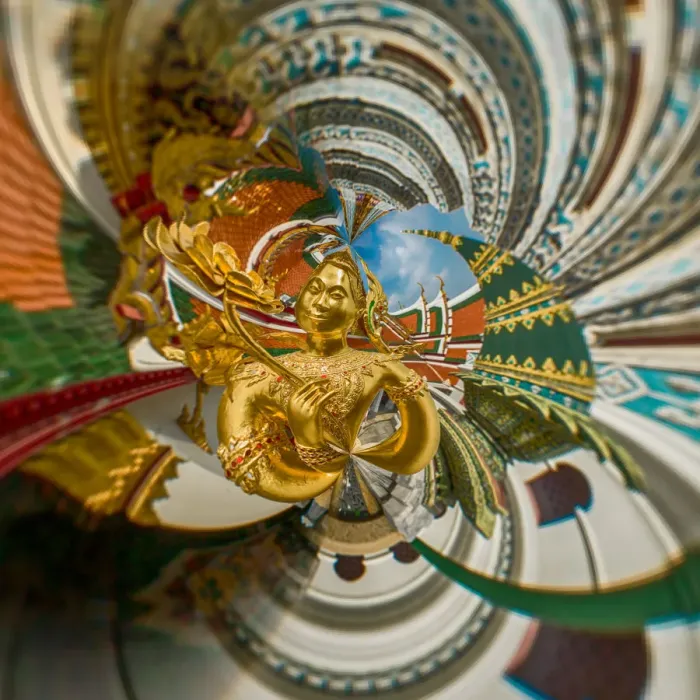 Framed Print : Grand Palace Tiny Planet Framed Print : Grand Palace Tiny Planet