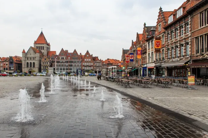 Framed Print : Grand place in Tournai Framed Print : Grand place in Tournai