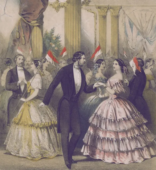 Framed Print : Grand Polish Ball, Guildhall in London, circa 1848 Framed Print : Grand Polish Ball, Guildhall in London, circa 1848