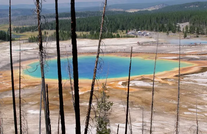 Framed Print : Grand Prismatic Geyser, Yellowstone Framed Print : Grand Prismatic Geyser, Yellowstone