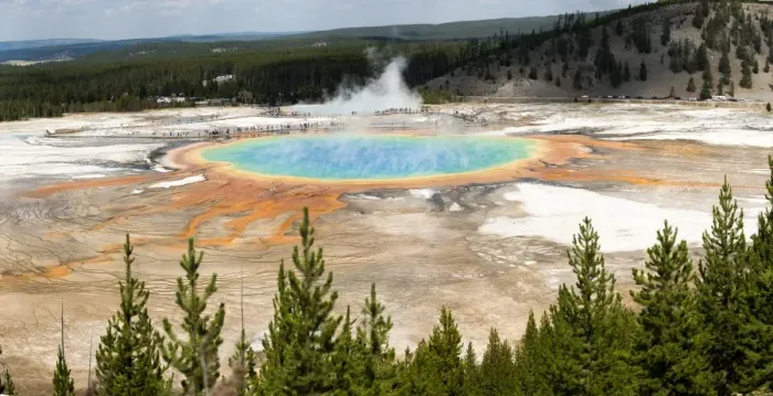 Framed Print : Grand Prismatic Spring, Yellowstone Framed Print : Grand Prismatic Spring, Yellowstone