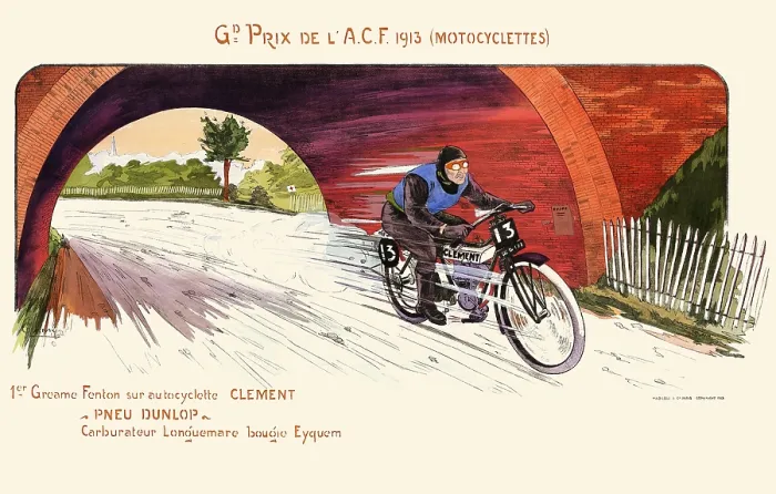 Framed Print : Grand Prix de L'A.C.F, 1913 (Motorcyclettes) Framed Print : Grand Prix de L'A.C.F, 1913 (Motorcyclettes)
