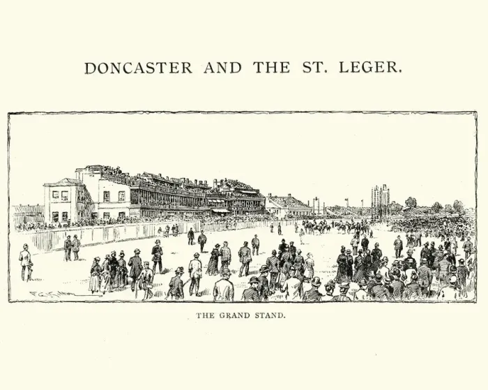 Framed Print : Grand Stand at Doncaster Racecourse, 1892 Framed Print : Grand Stand at Doncaster Racecourse, 1892