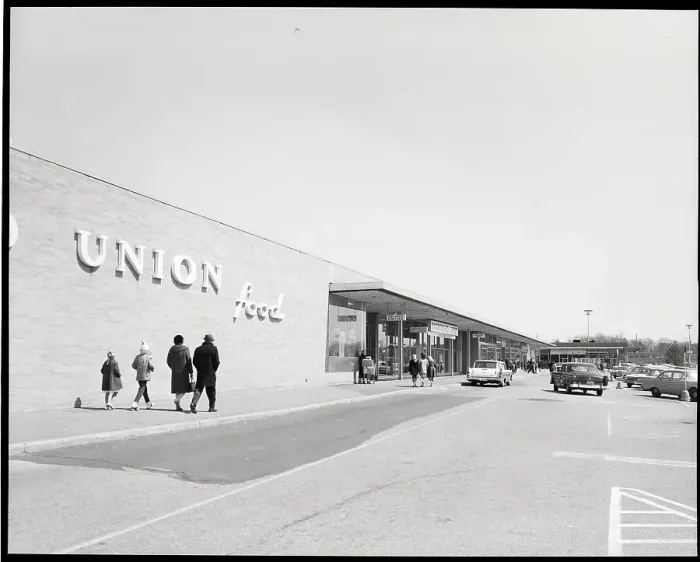Framed Print : Grand Union Store at a Shopping Center Framed Print : Grand Union Store at a Shopping Center