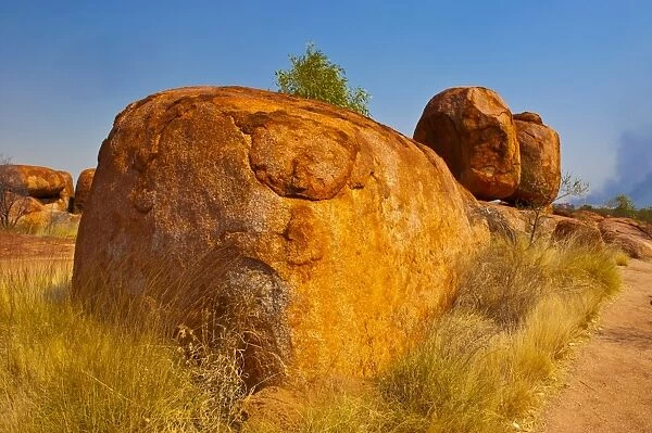 Granite boulders in the Devils Marbles Conservation Reserve, Karlu Karlu, Northern Territories, Australia