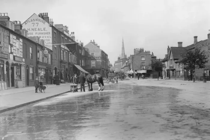 Framed Print : Grantham High Street Framed Print : Grantham High Street