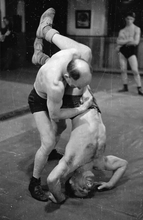 Framed Print : Grappling Wrestlers Framed Print : Grappling Wrestlers