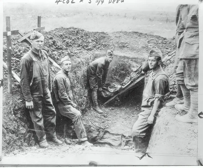 Framed Print : Grave Diggers Burying Soldiers Framed Print : Grave Diggers Burying Soldiers