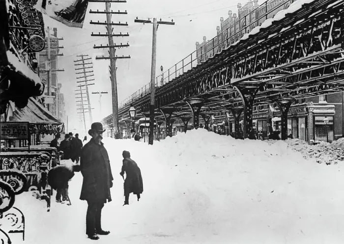 Framed Print : Great Blizzard Of 1888 Framed Print : Great Blizzard Of 1888