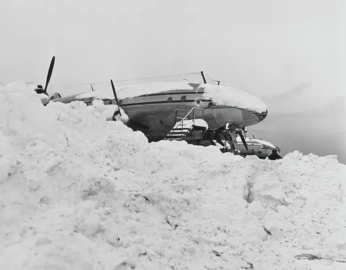 Framed Print : Great Blizzard Of 1947