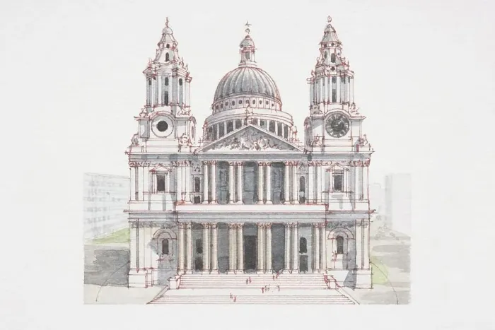 Framed Print : Great Britain, England, London, St Paul's Cathedral, facade Framed Print : Great Britain, England, London, St Paul's Cathedral, facade