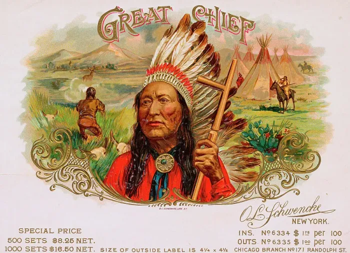 Framed Print : Great Chief Cigar Advertisement Framed Print : Great Chief Cigar Advertisement