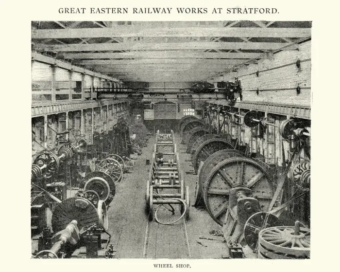 Framed Print : Great Eastern Railway Works at Stratford, 1892 Framed Print : Great Eastern Railway Works at Stratford, 1892