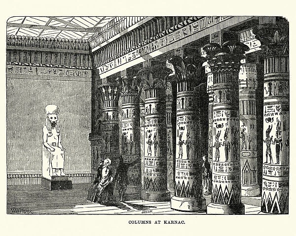 The Great Exhibition 1851 - Columns of Karnac display
