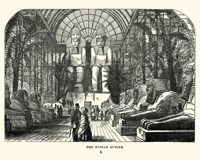 Framed Print : The Great Exhibition 1851 - The Nubian Court Framed Print : The Great Exhibition 1851 - The Nubian Court