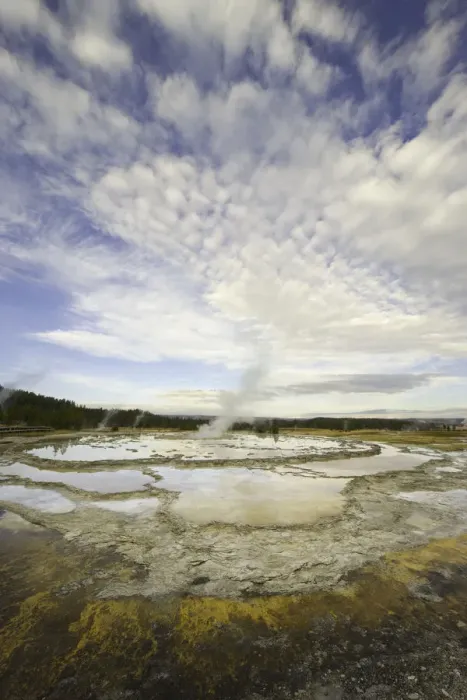 Framed Print : Great Fountain Geyser Framed Print : Great Fountain Geyser