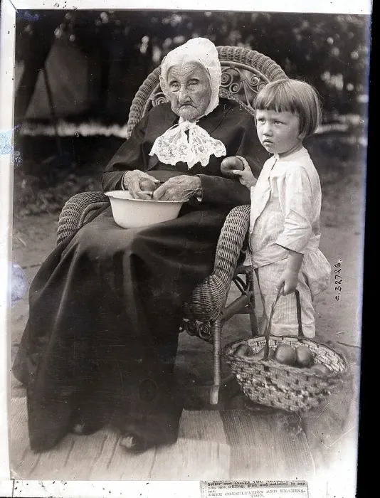 Framed Print : Great Grandmother and Great Grandson Framed Print : Great Grandmother and Great Grandson