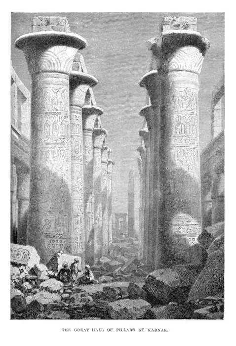 Framed Print : The Great Hall of Pillars at Karnak Framed Print : The Great Hall of Pillars at Karnak