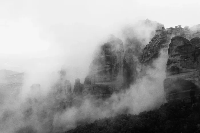 Framed Print : Great Meteoron and Varlaam monasteries Framed Print : Great Meteoron and Varlaam monasteries