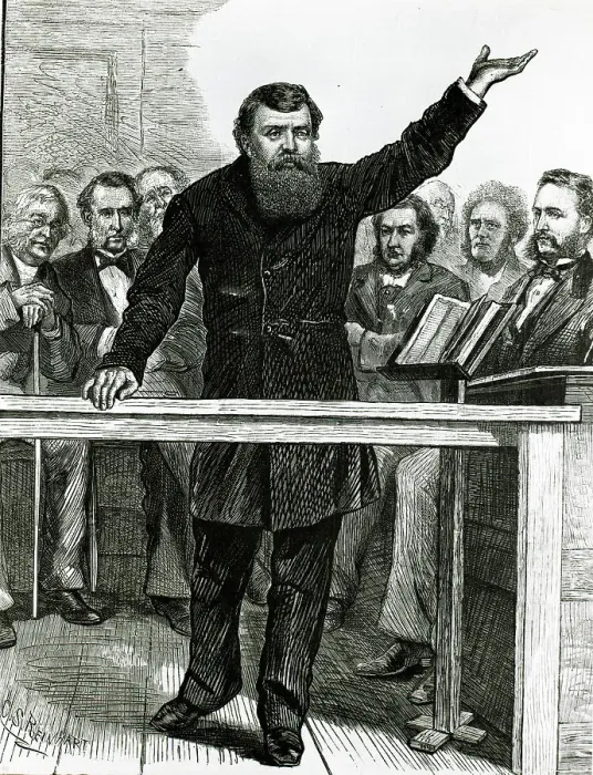 Framed Print : Great Revival; Man Preaching At Hippodro