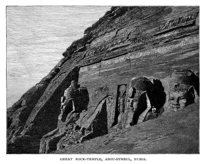 Framed Print : The great rock temple in Nubia Framed Print : The great rock temple in Nubia