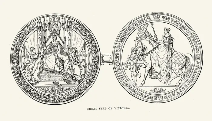 Framed Print : Great Seal of Queen Victoria Framed Print : Great Seal of Queen Victoria