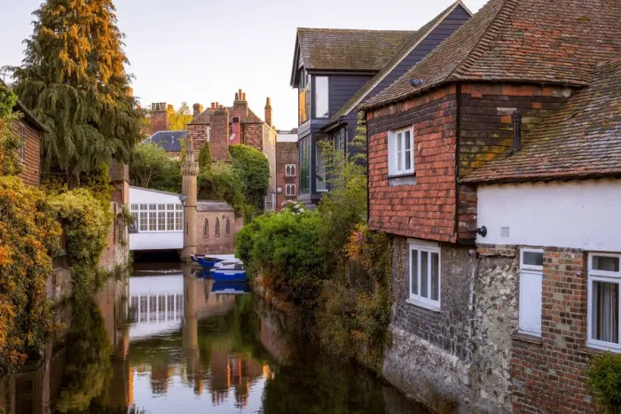 Framed Print : Great Stour, Canterbury, England Framed Print : Great Stour, Canterbury, England
