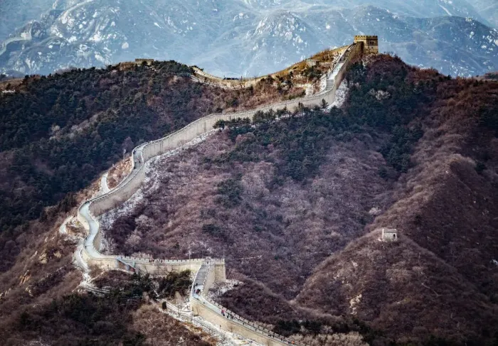 Framed Print : The Great Wall in beijing