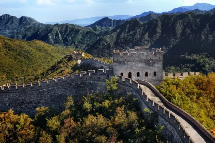Framed Print : The Great Wall Of China At Mutianyu, Huairou County, Northeast of Central Beijing, China Framed Print : The Great Wall Of China At Mutianyu, Huairou County, Northeast of Central Beijing, China