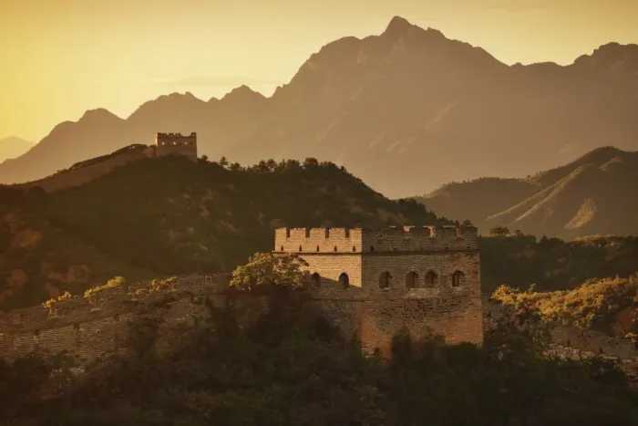 Framed Print : The Great Wall at Sunset, China