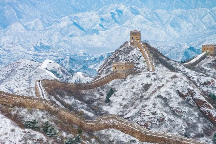 Framed Print : Great Wall in winter Framed Print : Great Wall in winter