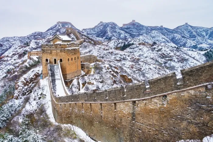 Framed Print : Great Wall in winter Framed Print : Great Wall in winter