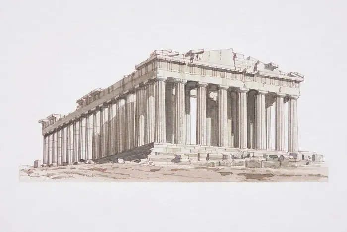 Framed Print : Greece, Athens, the Acropolis or Parthenon