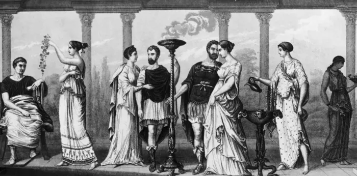 Framed Print : Greek Fashions Framed Print : Greek Fashions