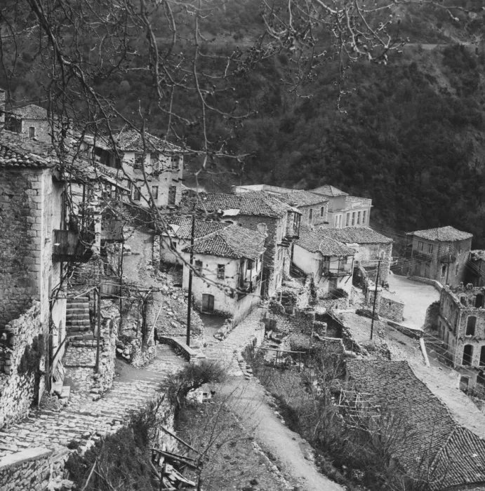 Framed Print : Greek Mountain Town Framed Print : Greek Mountain Town