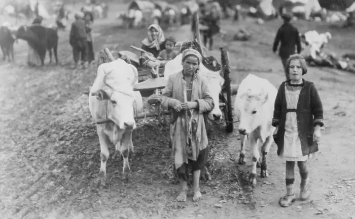 Framed Print : Greek Refugees Leaving Troubled Areas Framed Print : Greek Refugees Leaving Troubled Areas