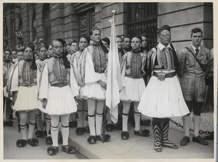 Framed Print : Greek Students Wearing National Costume Framed Print : Greek Students Wearing National Costume
