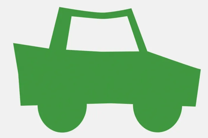 Framed Print : Green car, side view Framed Print : Green car, side view