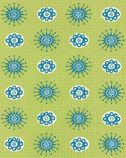 Green Floral Pattern