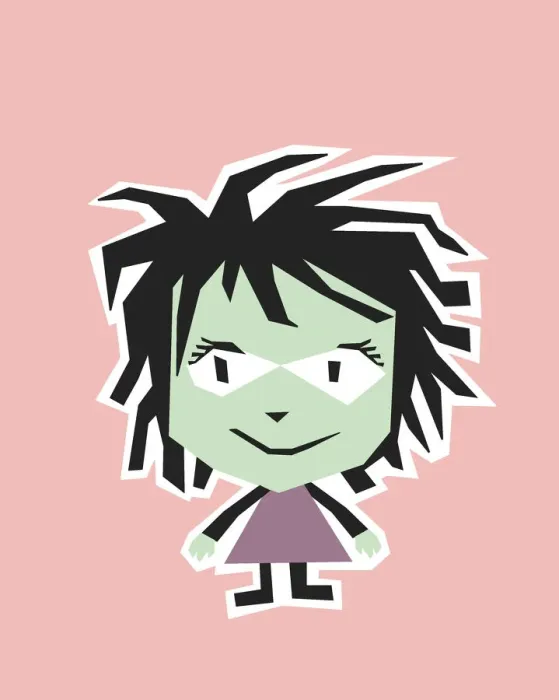 Framed Print : Green girl Framed Print : Green girl