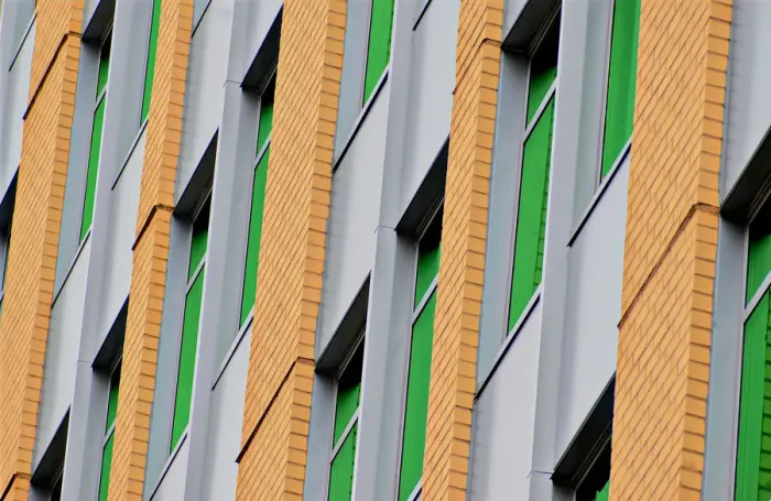 Framed Print : Green Glass Tower Framed Print : Green Glass Tower