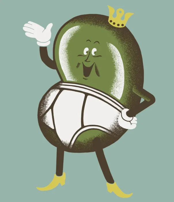 Framed Print : Green Jelly Bean