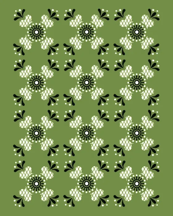 Framed Print : Green Pattern Framed Print : Green Pattern