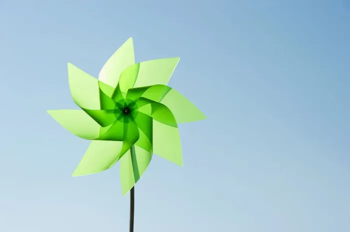 Framed Print : Green pinwheel Framed Print : Green pinwheel