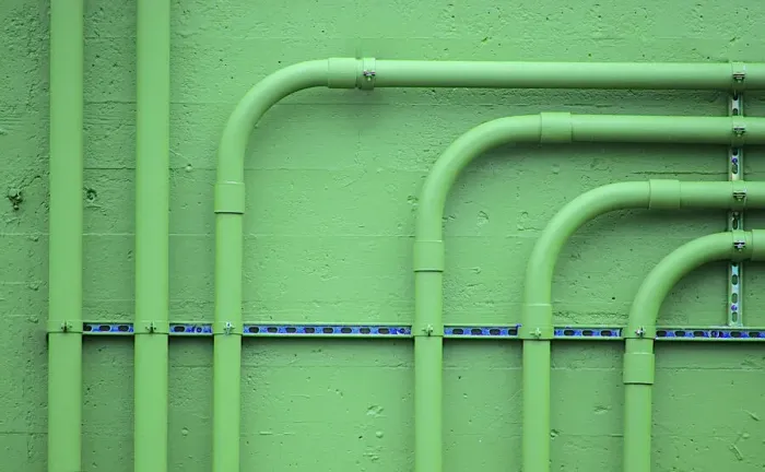 Framed Print : Green Plumbing Framed Print : Green Plumbing