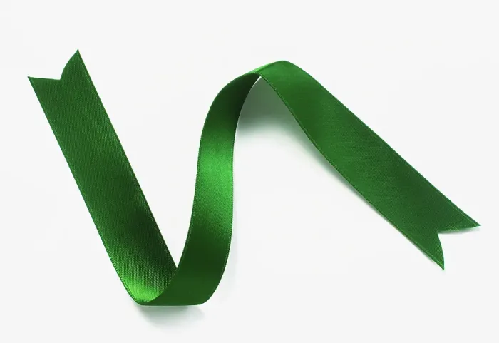 Framed Print : Green ribbon Framed Print : Green ribbon