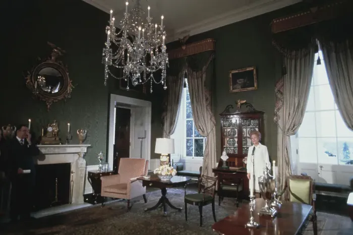 Framed Print : Green Room, White House, 1971 Framed Print : Green Room, White House, 1971