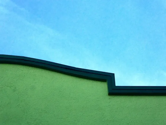 Framed Print : Green on Sky