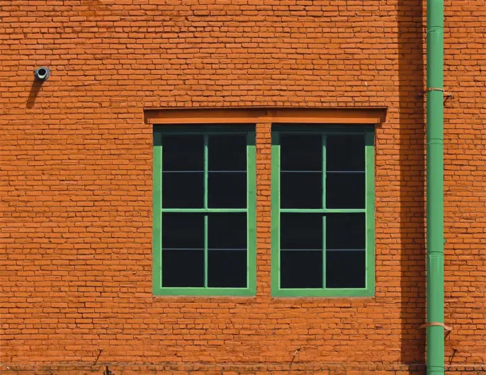 Framed Print : Two Green Windows Framed Print : Two Green Windows
