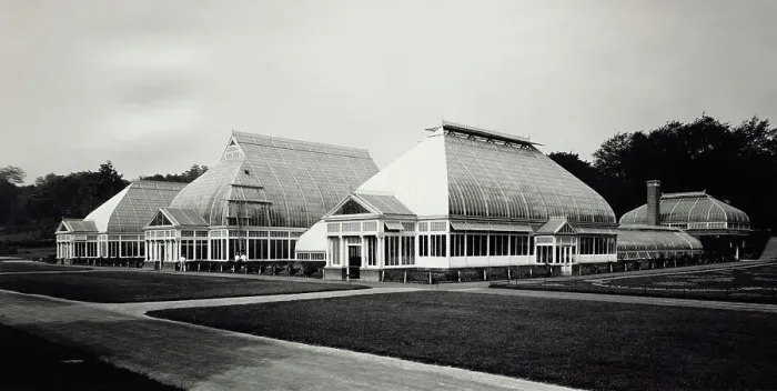 Framed Print : Greenhouses in Central Park Framed Print : Greenhouses in Central Park